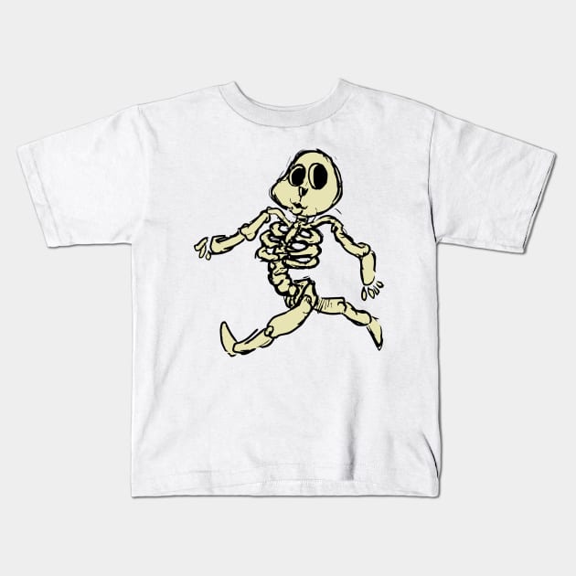 Guinea Pig Skeleton Kids T-Shirt by GuineaPigArt